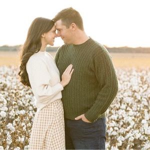 J.Crew Men’s Green Cableknit Sweater